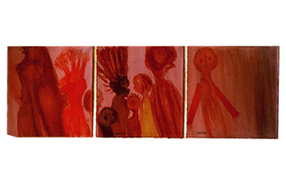 8.4.Minyan..aquarelle.15x45cm.